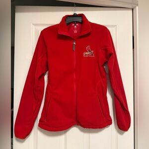 St. Louis Cardinals fleece zip up jacket. Size small